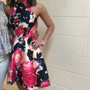 Floral Semi-Formal Dress